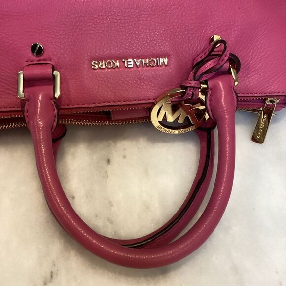 Michael Kors Sutton Convertible Leather Satchel - Picture 11 of 15